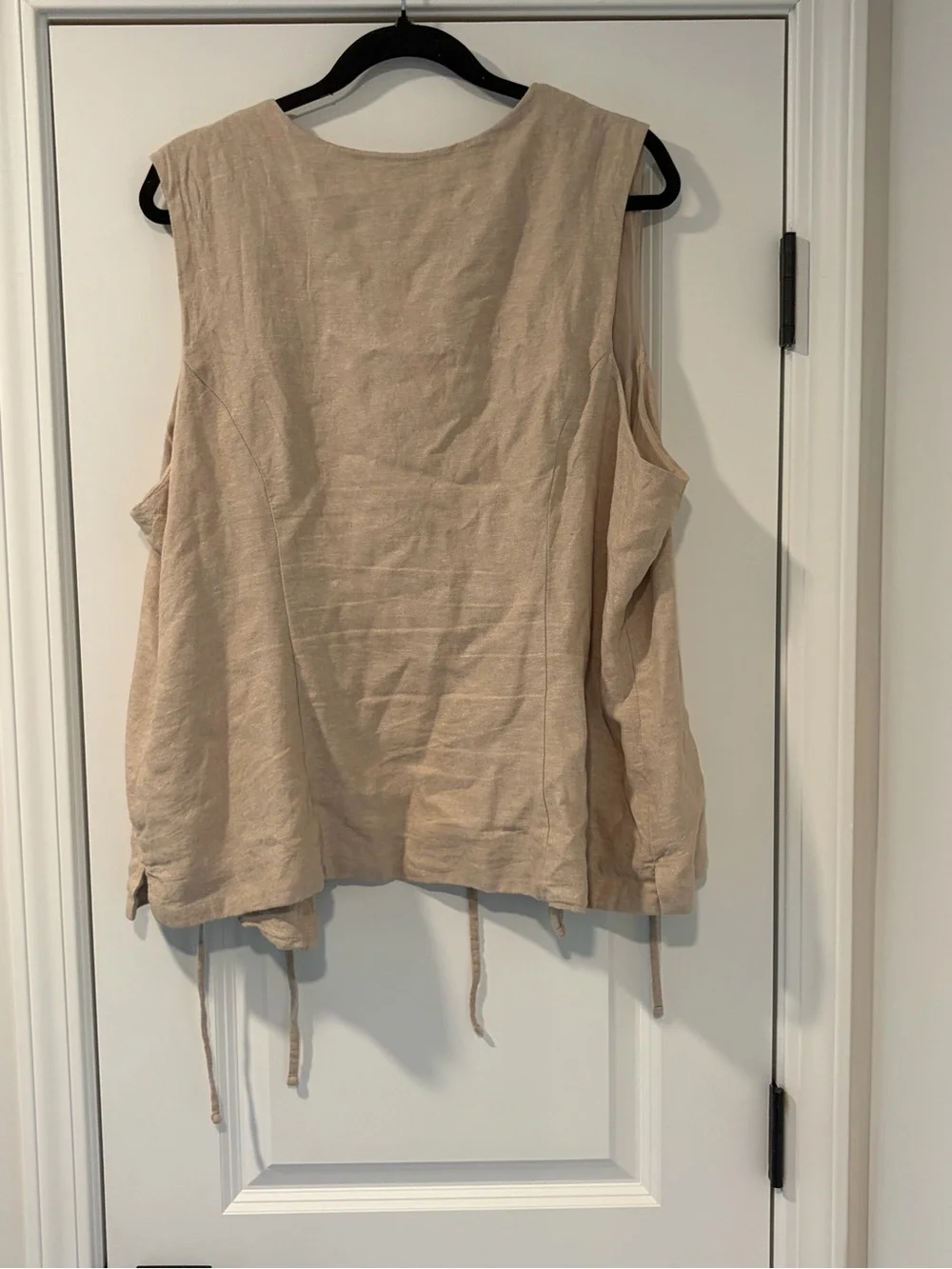 Old Navy Neutral Beige Open-Front Vest